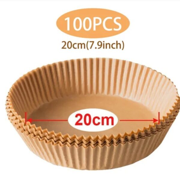 Air Fryer Χαρτάκια 20cm (100 τεμάχια) – Nicochem - Image 2