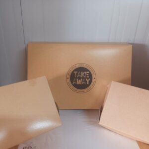 Κουτιά ψητοπωλείο - grill boxes aluminium cladding 10kilo pack size 36.5x22,5x6.5