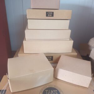 Κουτιά ψητοπωλείο - grill boxes aluminium cladding 10kilo pack size 24x14x10.5