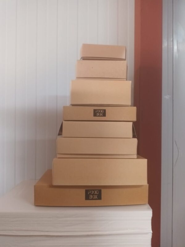 Κουτιά ψητοπωλείο - grill boxes aluminium cladding 10kilo pack size 29x17.5x8